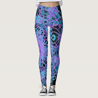 Style Mandala Multi Color Cute Leggings femmes