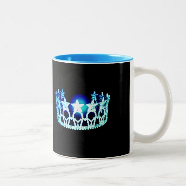 Style Miss USA Aqua Turquoise Crown Mug (Droit)