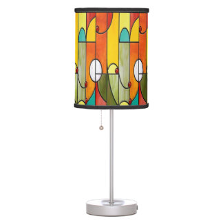 Style Mission Tiffany vitrail tablelamp