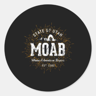 Style Moab Runder Aufkleber