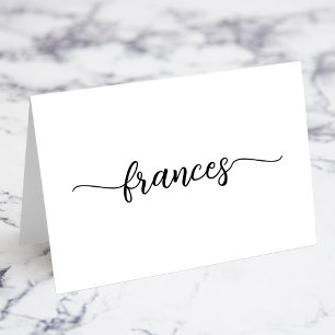 Style moderne de brosse Nom du script Cartes de pl