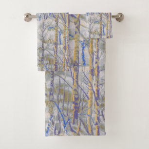 Style Moderne de Milieu de Siècle Motif de Forêt d
