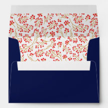 Style moderne Royal Blue Floral Modèle Noël