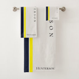 Style moderne simple Côtier jaune, noir et blanc