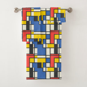 Style Mondrian coloré Abstrait géométrique