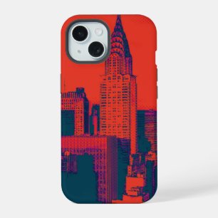 Style Pop Art New York City rétro pointillé rouge