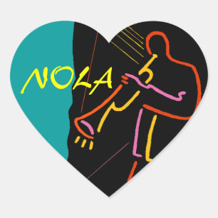 Style PopArt Jazz NOLA Stickers bagage de voyage