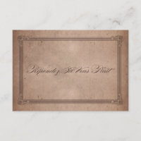 Style poster vintage Noir de cacao rustique RSVP