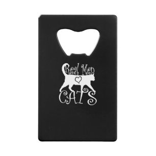 Style Real Men Love Cats sur un décor noir