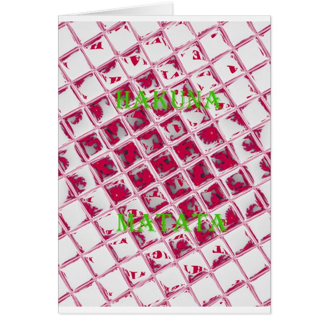 Style Red Hakuna Matata (Devant)