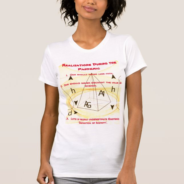 'Style' Red White 'Erkenntnis während der Pandemie T-Shirt (Vorderseite)