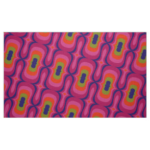 Style rétro 60s les années 70 tissu motif