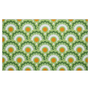 Style rétro 60s les années 70 tissu motif