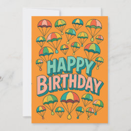 Style rétro Joyeux Design Anniversaire Carte Anniv