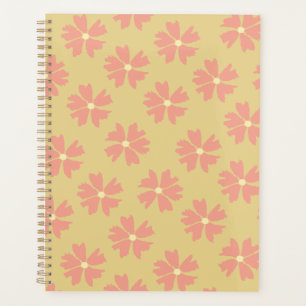 Style rose floral motif jaune