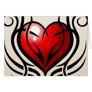 Style sauvage de tatouage de coeur