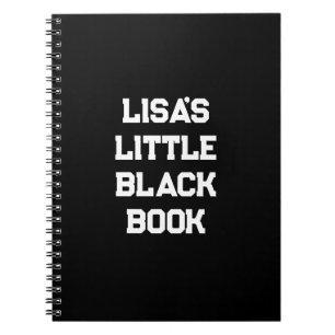 Style sportif Petit livre noir Carnet vide