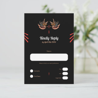 Style tatouage personnalisable Love Swallows Carte