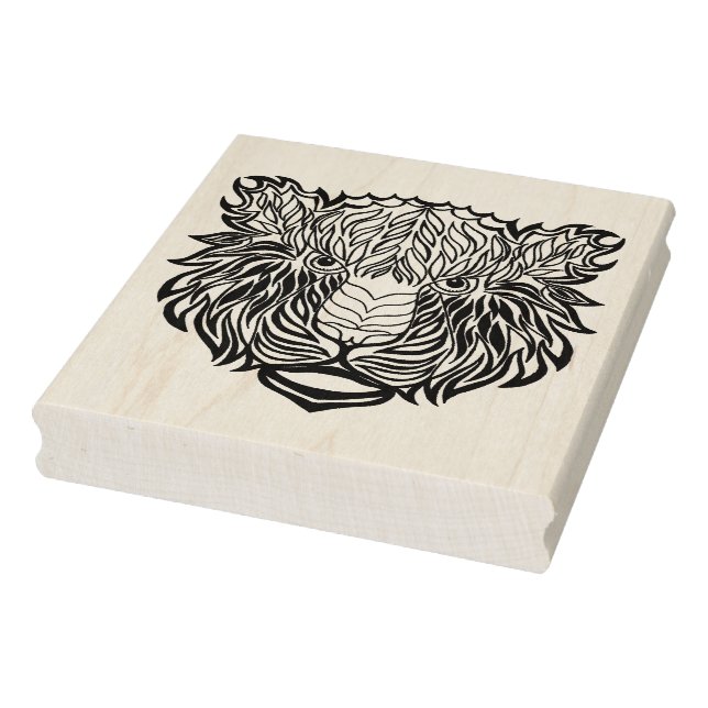 Style Tiger Head Gummistempel (Stempel)