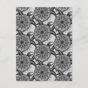 Style Turtle Pattern Postkarte