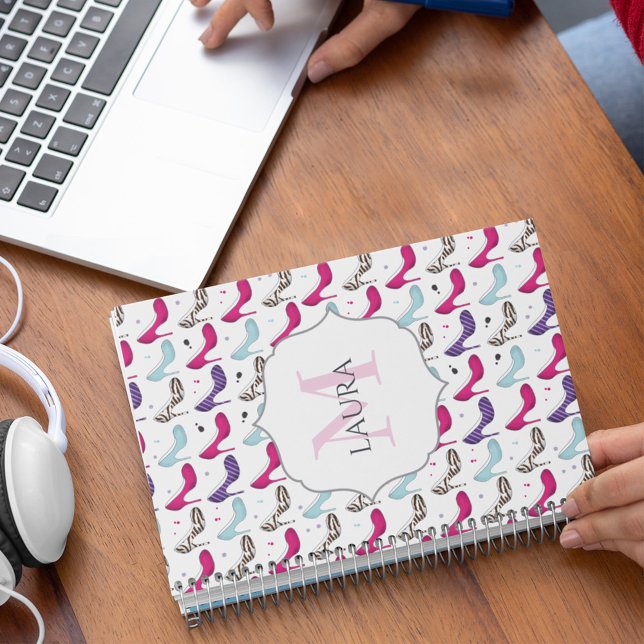 Style Unique Moderne Fille Mignonne Chaussures De  (Monogram high heeled shoes custom notebook)