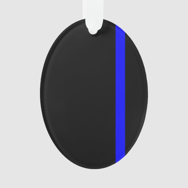 Style vertical Symbolique Ligne Bleue Mince (devant)