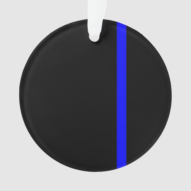 Style vertical Symbolique Ligne Bleue Mince (devant)