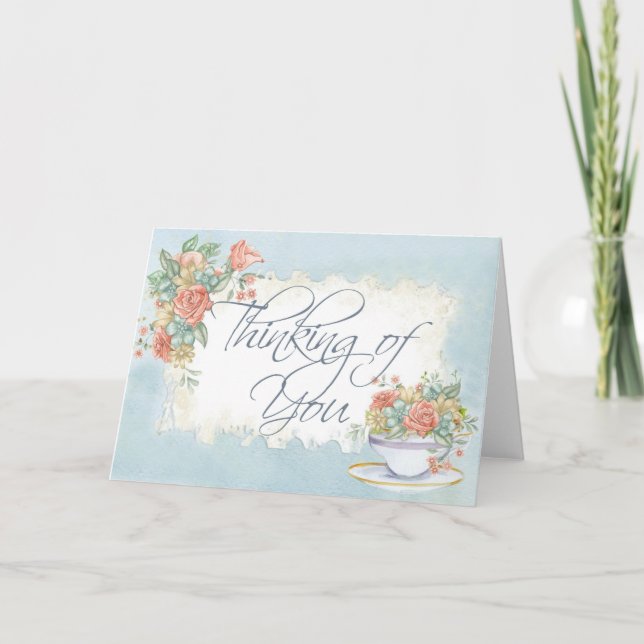 Style victorien Penser à votre carte (Devant)