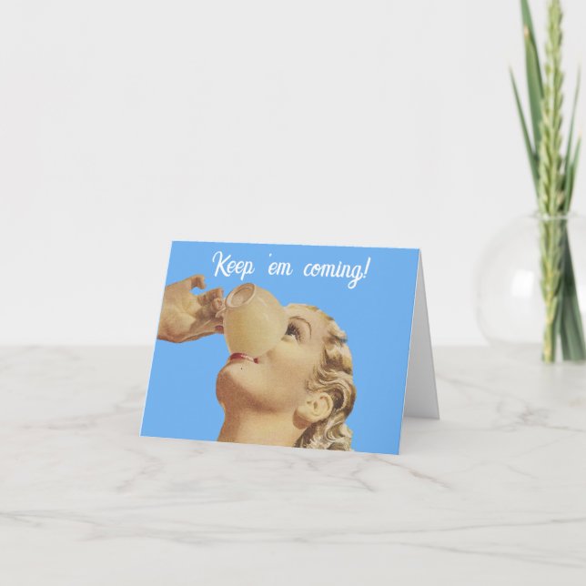 Style vintage Carte de voeux Encouragement (Devant)