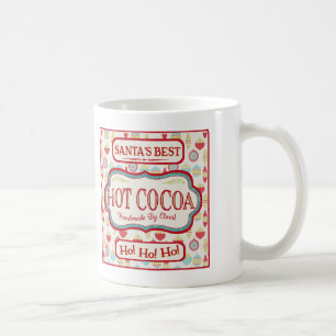 Style vintage de Père Noël de tasse chaude de