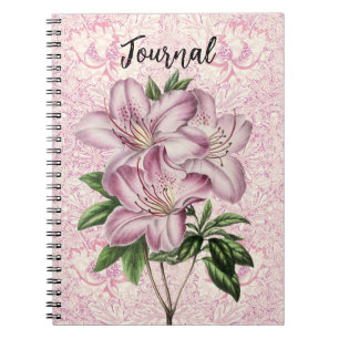 Style vintage Lily Bunch Mauve Pink Journal
