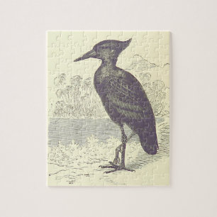 Style vintage, Puzzle d'oiseaux debout