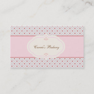 Style vintage Romantique Cadre boulangerie Carte d