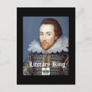 Style vintage William Shakespeare Thème Carte post