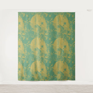 Style Zine Boho Funky Imprimer Motif Tapisserie mu