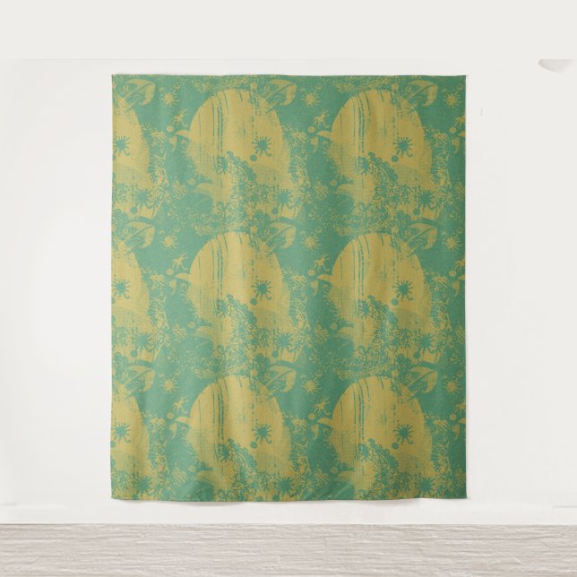 Style Zine Boho Funky Imprimer Motif Tapisserie mu (Devant)