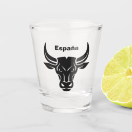 Styliertes Bull-Sonderschussglas Schnapsglas