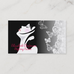 Styling Hair Salon Diva Beautician Visitenkarte