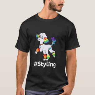 Styling mit Regenbogen-Französischem Pudel-Iglu T-Shirt
