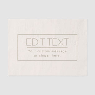 Stylisch bearbeitbare Vorlage   Off-white & Dark B Seidenpapier
