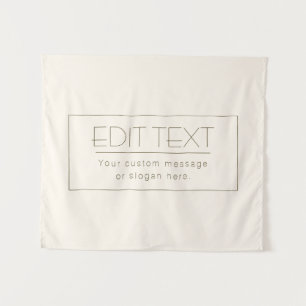 Stylisch bearbeitbare Vorlage   Off-white & Dark B Wandteppich