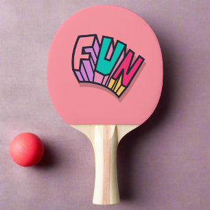 Stylisch Coole "Lustige" Rosa Trendy Sportartikel Tischtennis Schläger