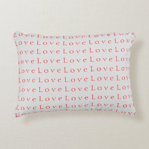 Stylisch einzigartige rote Liebeshochzeit Dekokissen