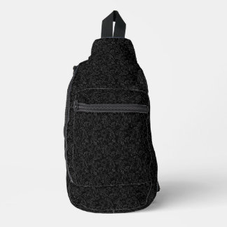Stylisch Schwarzes Abstrakt Crossbody Bag