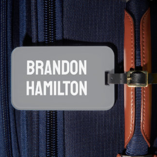 Stylisch trendige schwarze moderne minimalistische gepäckanhänger