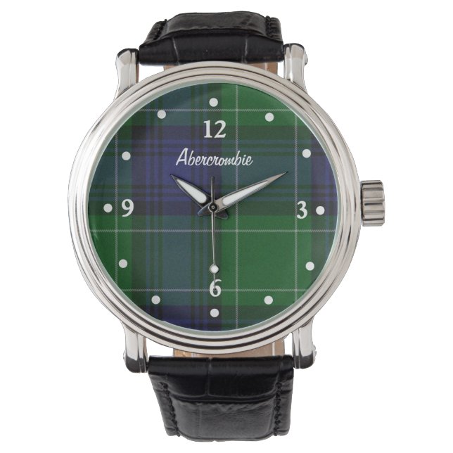 Stylische Abercrombie Kariert gegenüber einer benu Armbanduhr (Vorderseite)