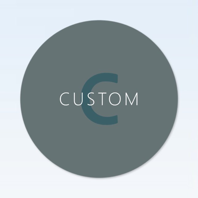 Stylische, anpassbare Monogramm-Vorlage Etiketten (Von Creator hochgeladen)