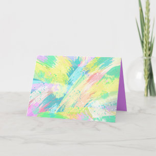 Stylische blasse Pastellfarben Abstrakte Kunst Karte