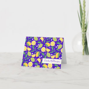 Stylische Citrus-Limonen-Blumen-Personalisierung