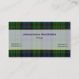 Stylische Clan MacEwen Karierte Custom Business Ca Visitenkarte